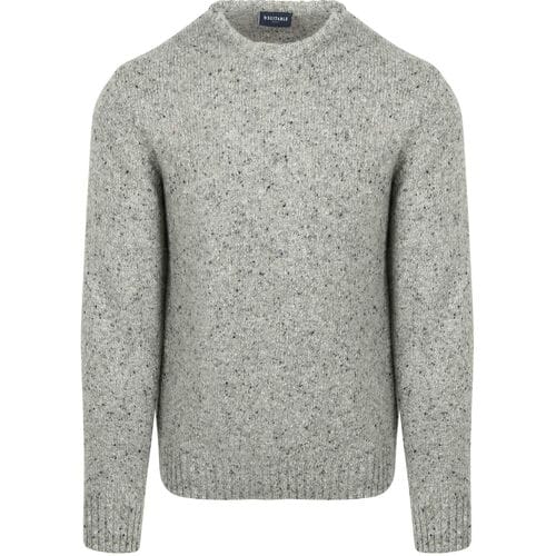Suitable Trui Donnegal Tweed Eco Wool Grijs - Maat XXL - Heren - Pullover - Sweater
