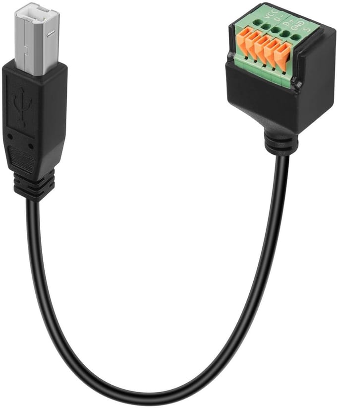 Cosensi - Dailygoods - USB B Snelaansluiting Adapter Korte Kabel voor Doe-Het-Zelf