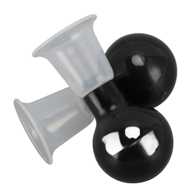 2 stuks Tepelcorrector ABS Vacuüm Tepel Zuignap Tepeltractie Trekker voor Ingetrokken Tepels black