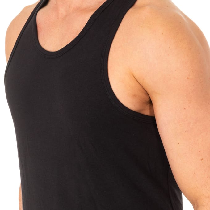 Heren-T-shirt met ronde hals en brede band A040Z