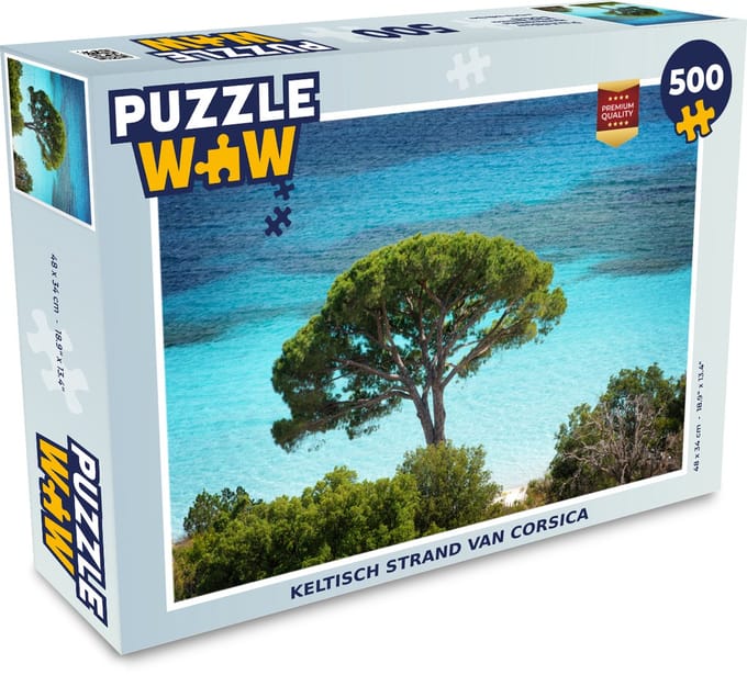 Puzzel Keltisch strand van Corsica - Legpuzzel - Puzzel 500 stukjes
