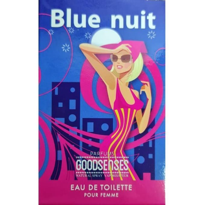 Eau de Toilette - GOODSENSES - Blue Nuit - Vaporisateur Naturel - Parfum Femme - 100ml