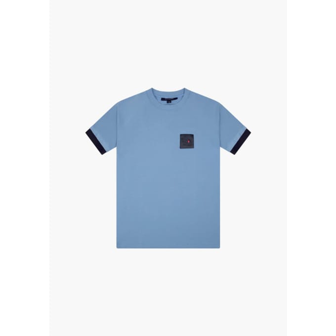 Black Donkey Kordaat t-shirt i light blue/black men
