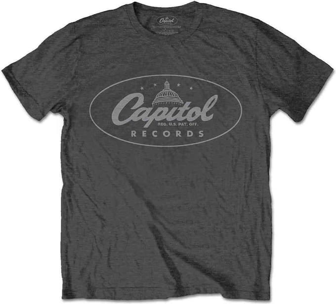 Capitol Records - Logo Heren T-shirt - S - Grijs
