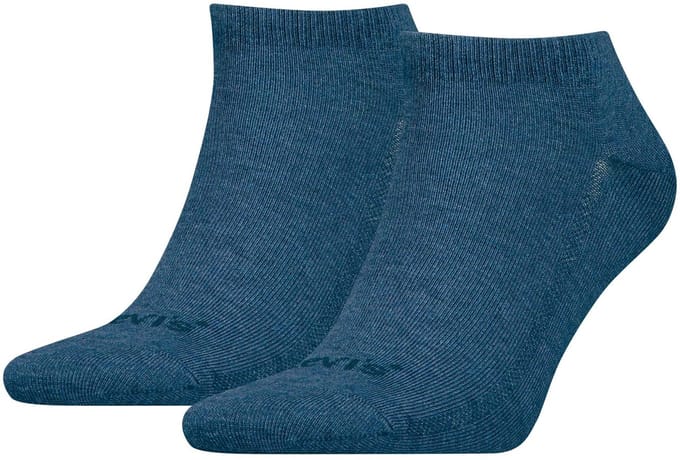 Levi's Heren Sneakersokken Low Cut Tencel & Organic Cotton 2-Pack Denim