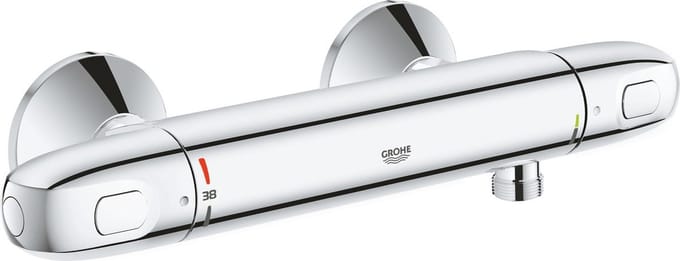 GROHE Grohtherm 1000 douchethermostaat met koppelingen chroom