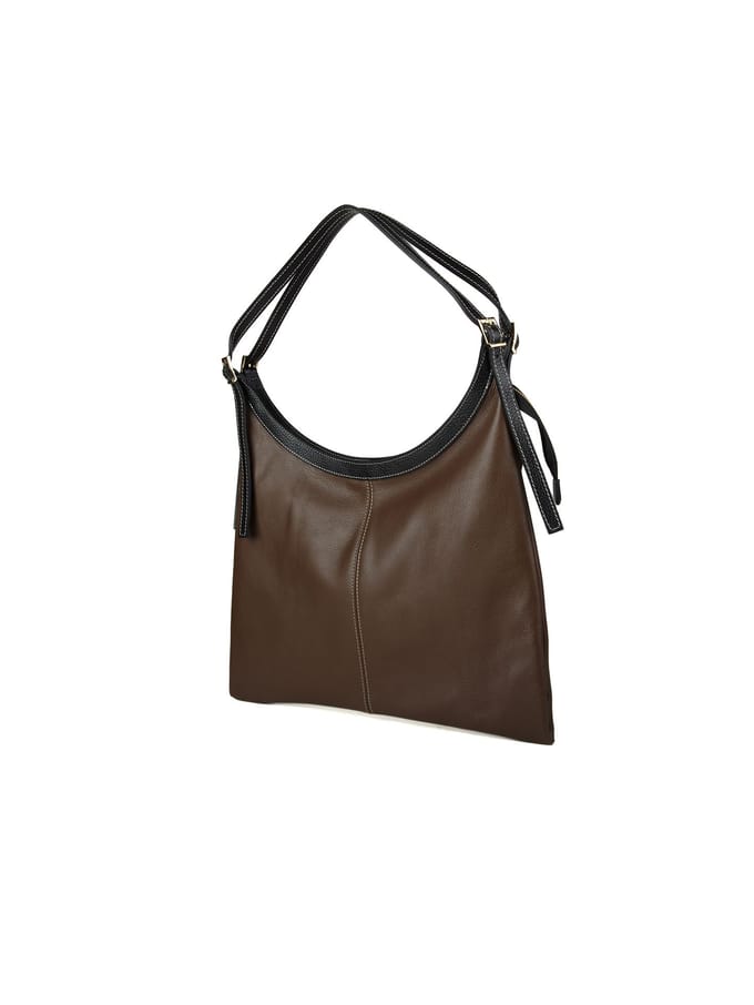 Giulia Monti Schoudertas Bruin Zwart