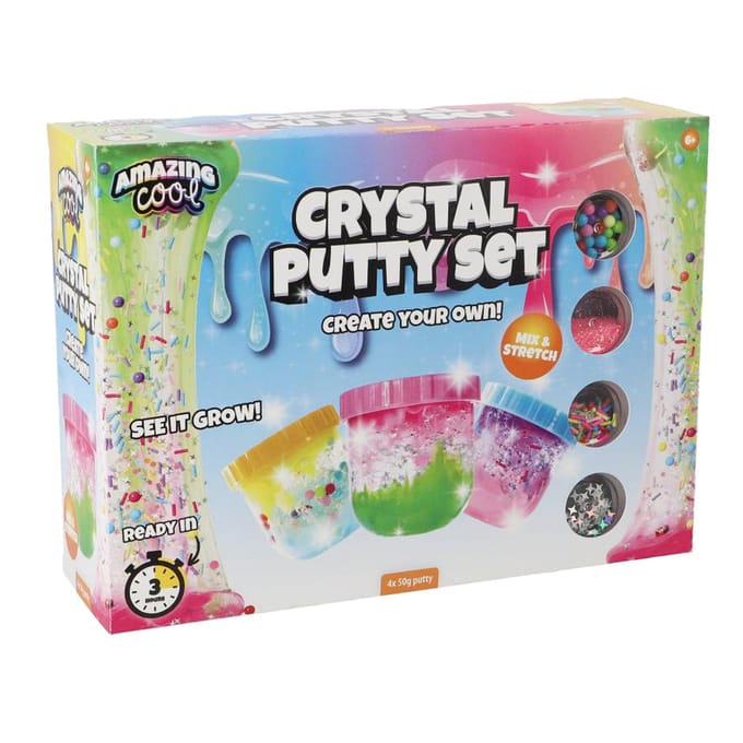 Amazing Cool color burst crystal putty set