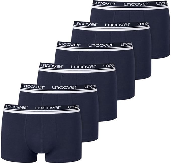 Schiesser Boxershorts Uncover 6-pack blauw