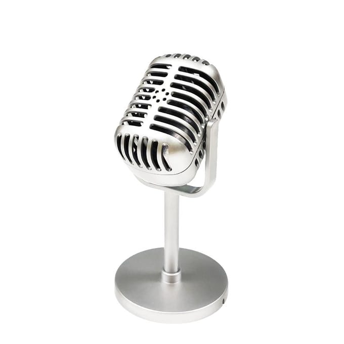 Retro Microfoon Requisiet Klassieke Plastic Microfoon Feestartikelen Live Optreden Huisdecoratie Ornamenten