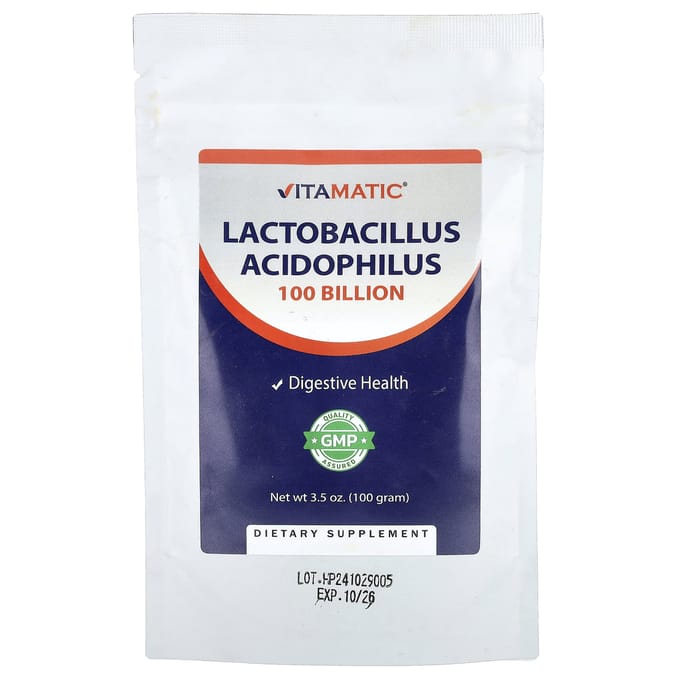 Vitamatic, Lactobacillus Acidophilus, 100g (3,5 oz)