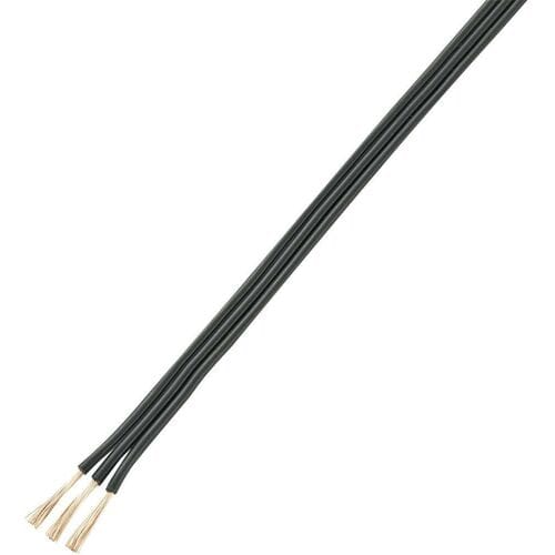 TRU COMPONENTS 1566991 Draad 3 x 0.75 mm² Zwart 20 m