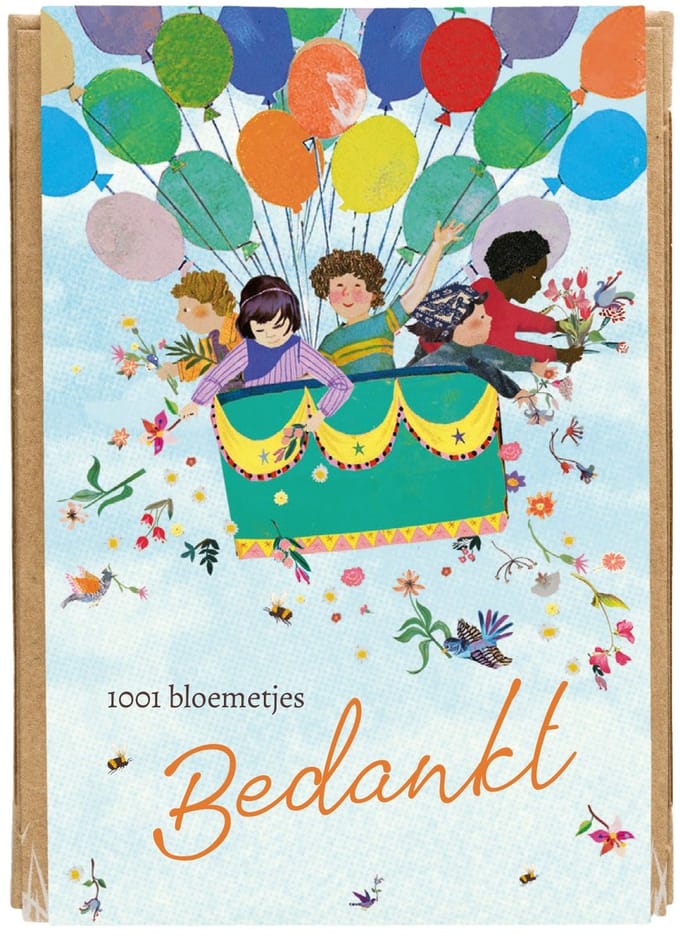 Blossombs Bloembommetjes Giftbox Mini - 4 Zaadbommetjes - 1001 Bloemetjes Bedankt