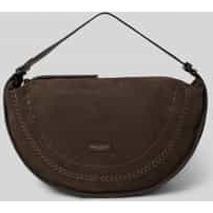 Marc O'Polo Leren schoudertas Aayda Hobo Bag Burnt Coffee bruine