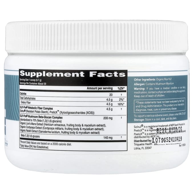 Triquetra Health, RX Therapeutic®, GLP-Pre® GLP-1 Prebiotisch Complex, 5 oz (141 gr)