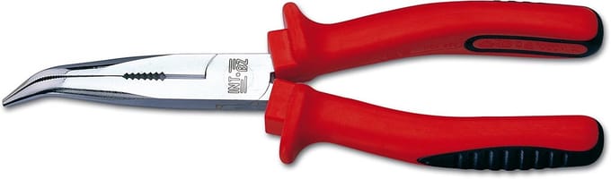 Telefoontang gebogen - Precisie tang - Draad snijden - Werken onder spanning - 160 mm - Verchroomd