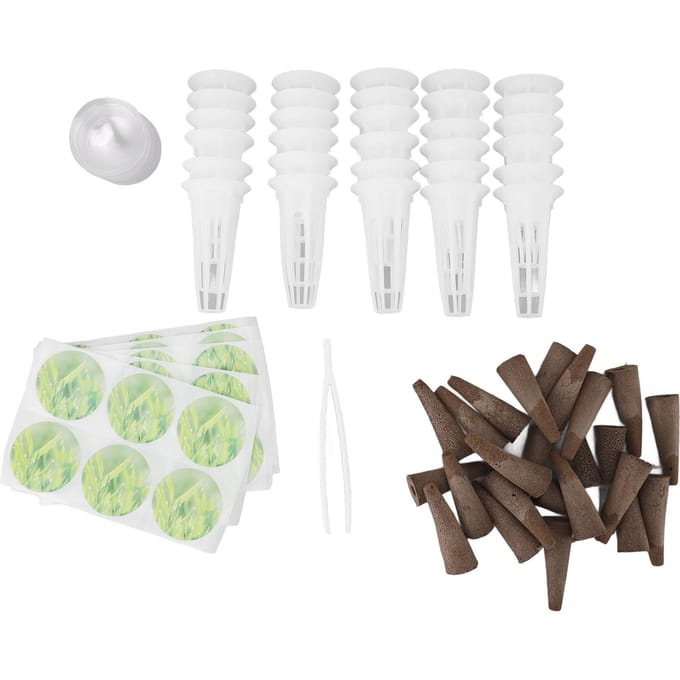 Hydroponische Pods Kit Plastic Turf Zonder Aarde Kweekmanden Koepels Hydroponische Benodigdheden voor Binnentuin white