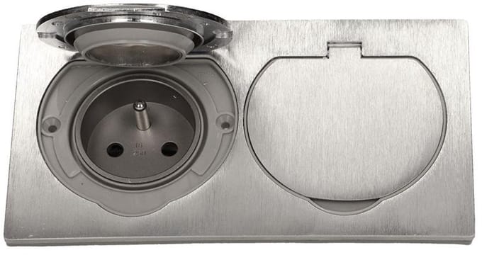 Orno - Inbouw Stopcontact - Dubbel - IP55 - Geaard