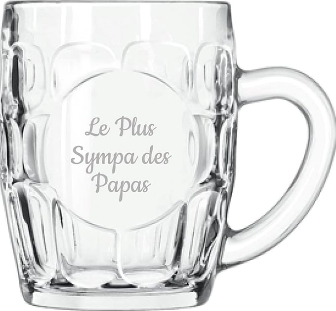 Bierpul gegraveerd - 55cl - Le Plus Sympa des Papas