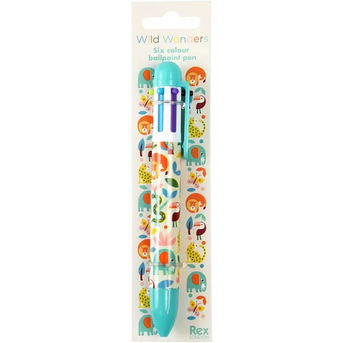 Zes-kleuren pen Rex London Wild Wonders