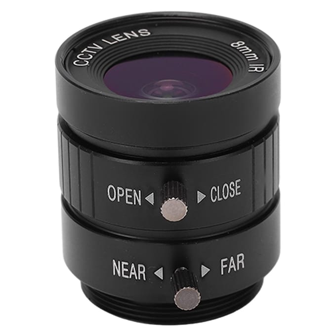 CS Mount 3MP Lens 8mm Brandpuntsafstand Handmatig Diafragma Vaste Focus voor Surveillance DIY Camera gray