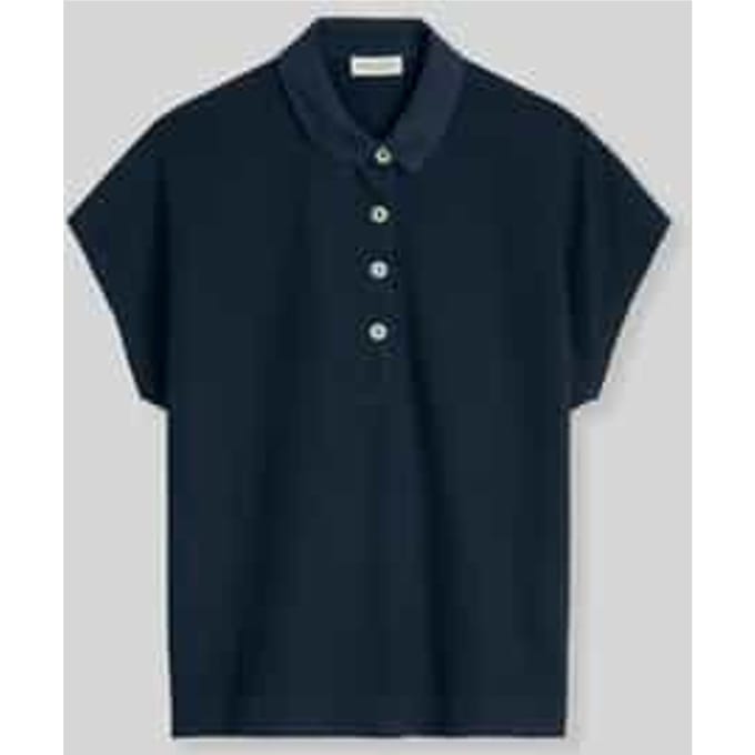poloshirt in loose fit van puur katoen