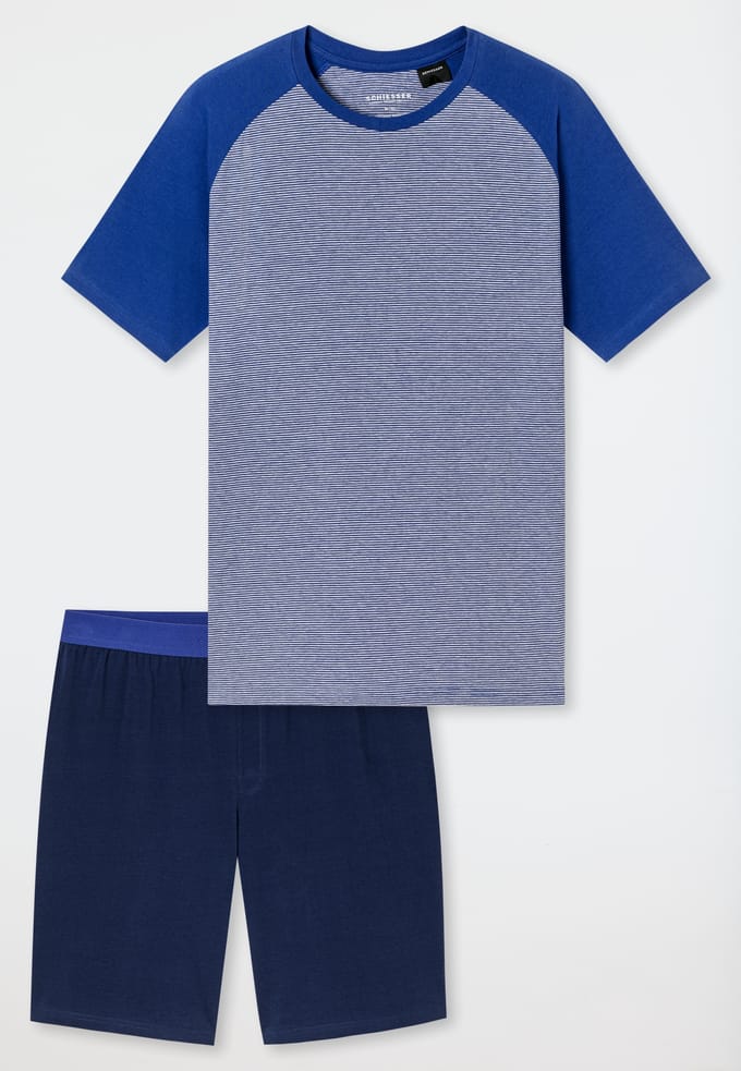 Korte pyjama met streepjes, royal - 95/5 48