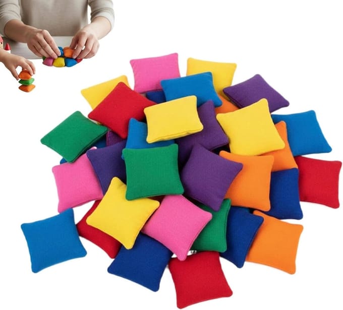 Zitzakken Set - Werpspellen Accessoires - Actief Spelen - Veilig Ontwerp - 20 Stuks - Kleurrijk