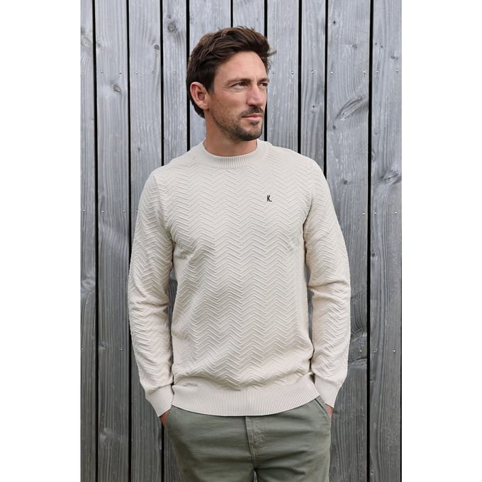 Kultivate Kn New Ryan Moonbeam Maat: S | Sweaters Outlet | Heren | Beige