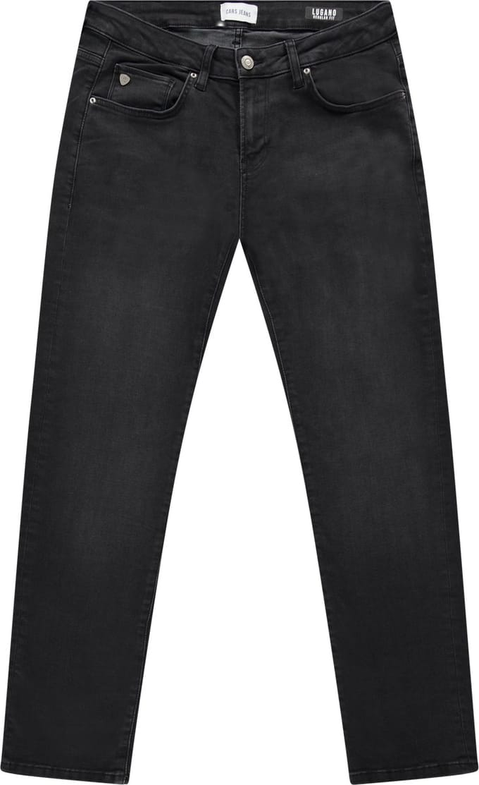 Cars Lugano heren soft denim regular-fit jeans black used