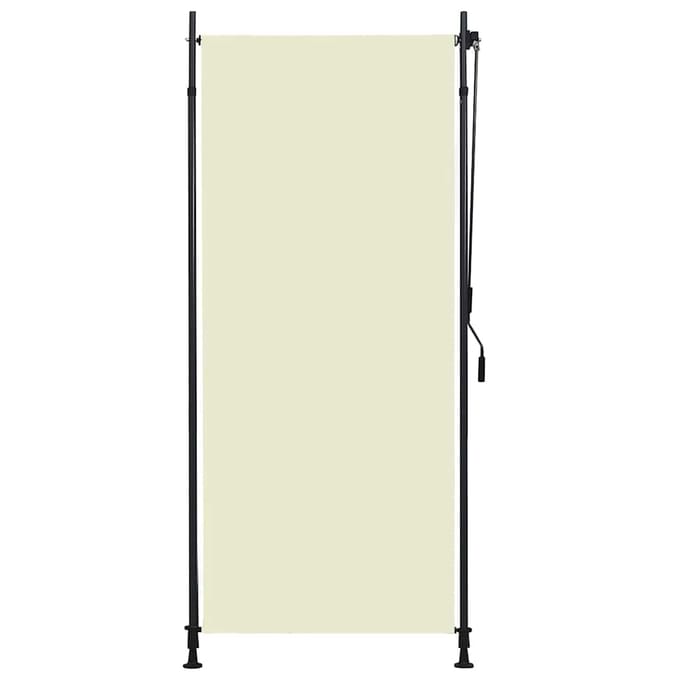 vidaXL - Rolgordijn - voor - buiten - 100x270 - cm - crème