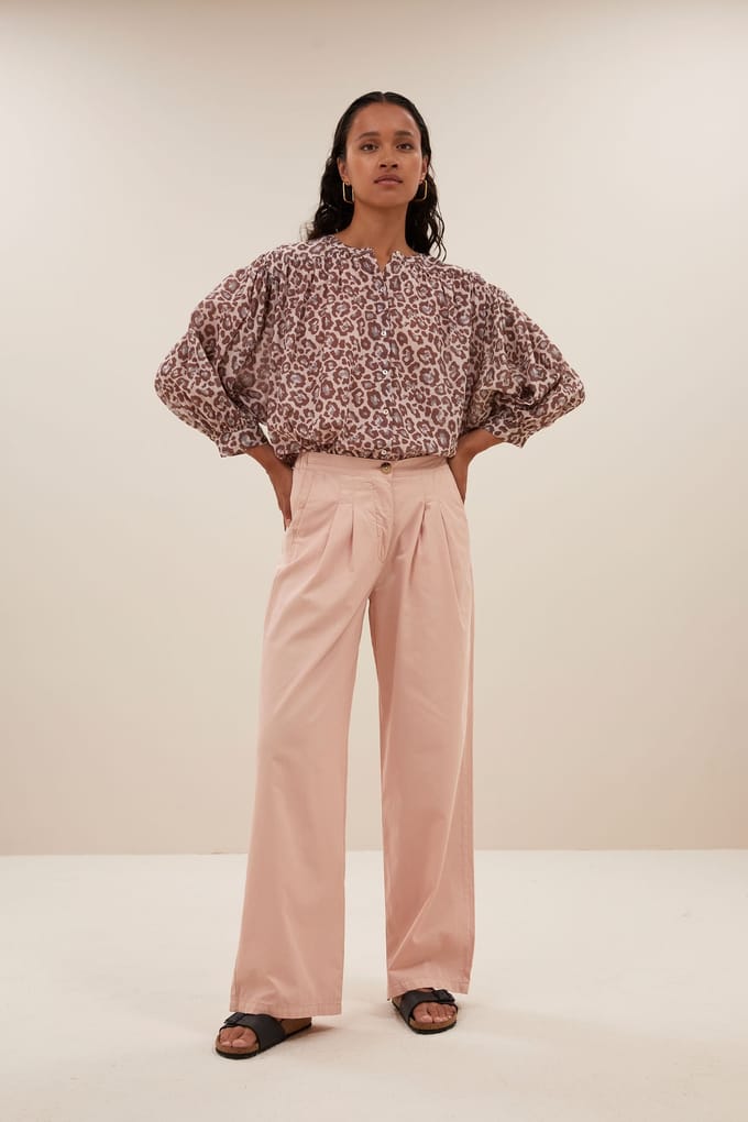 By-Bar Dune Pants Light Pink Größe: M | Ausgestellte Hosen Outlet | Damen | Rosa