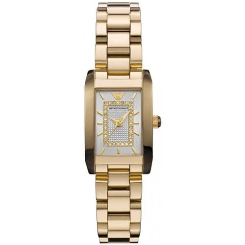 Emporio Armani Dameshorloge Kwarts Zilver & Goud