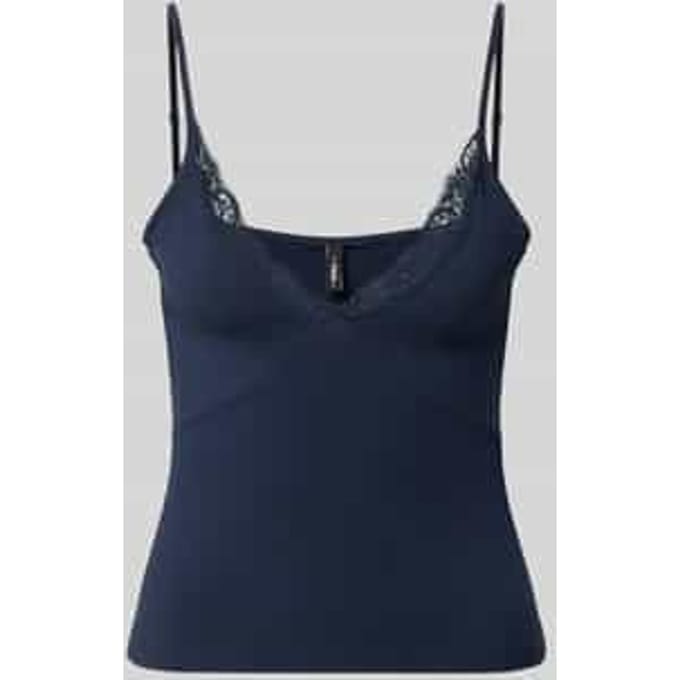 slim fit tanktop van katoenmix model 'KISS'