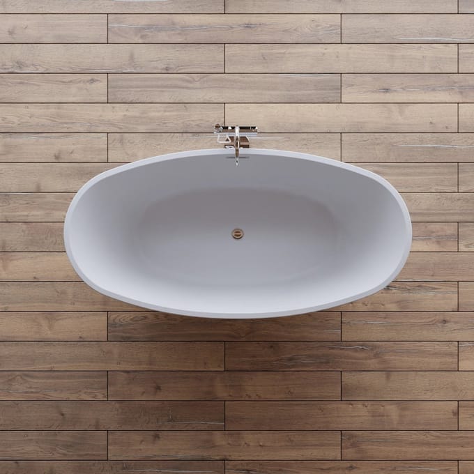 SPALINA - Vrijstaand bad - Neroon 2.0 150 blanche, 150 x75 x67 cm, Wit