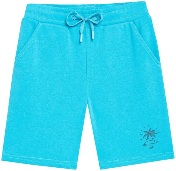 4F Short Jongens Turquoise - Maat 128cm