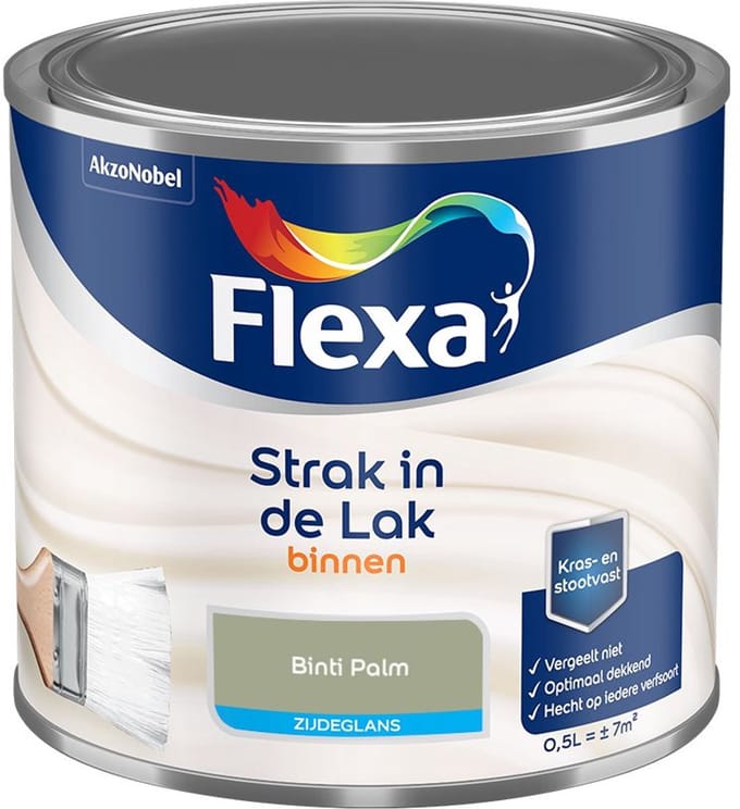 Flexa - Strak In De Lak Binnenlak Zijdeglans - Binti Palm - Mengverf - 500 Ml