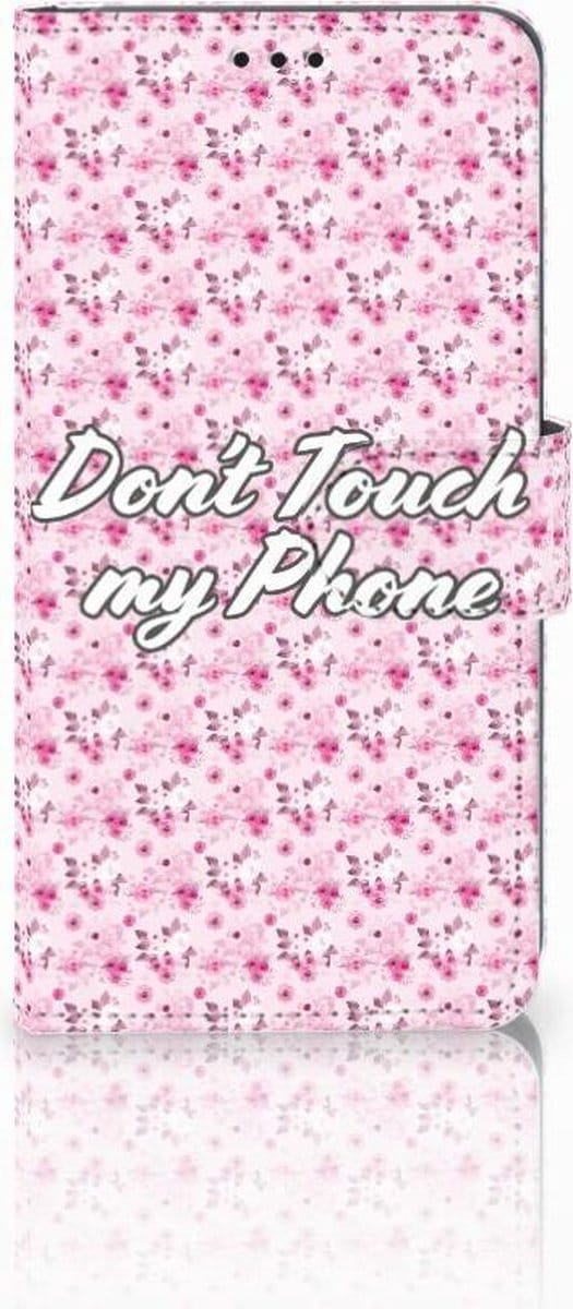 Book Case voor Samsung Galaxy S10 Portemonnee Hoesje Flowers Pink DTMP
