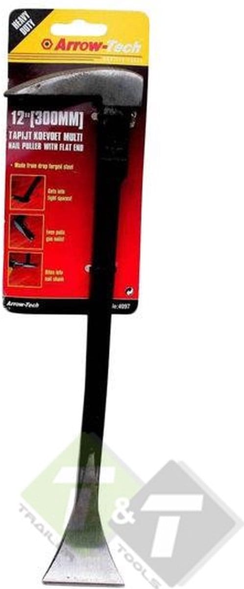 Tapijt koevoet, 12 - koevoet - breekijzer(300mm) lengte - Arrow-Tech