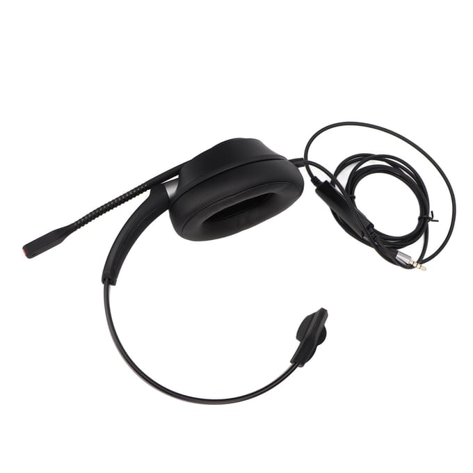 3,5 mm Zakelijke Headset ENC Ruisonderdrukking Volumeaanpassing Mono Telefoonheadset met Microfoon
