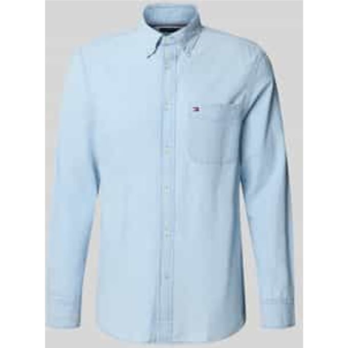 Regular fit vrijetijdsoverhemd van chambray