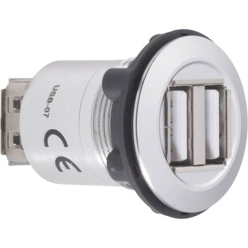 TRU COMPONENTS USB-07 Dubbele USB-inbouwbus 2.0 Bus, inbouw 2x USB-bus type A naar 2x USB-bus type A Inhoud: 1 stuk(s)