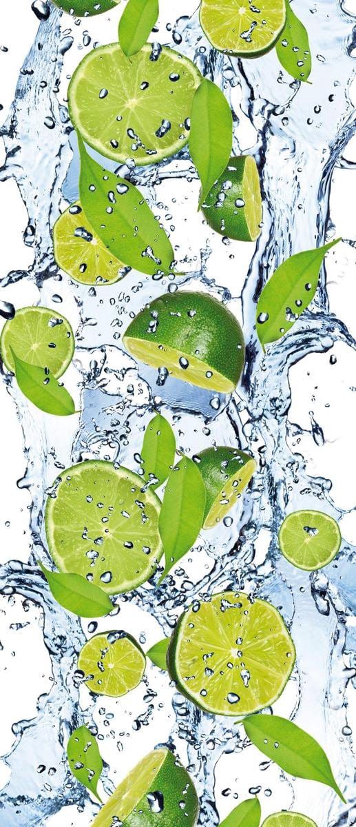 Deursticker Muursticker Abstract | Groen | 91x211cm