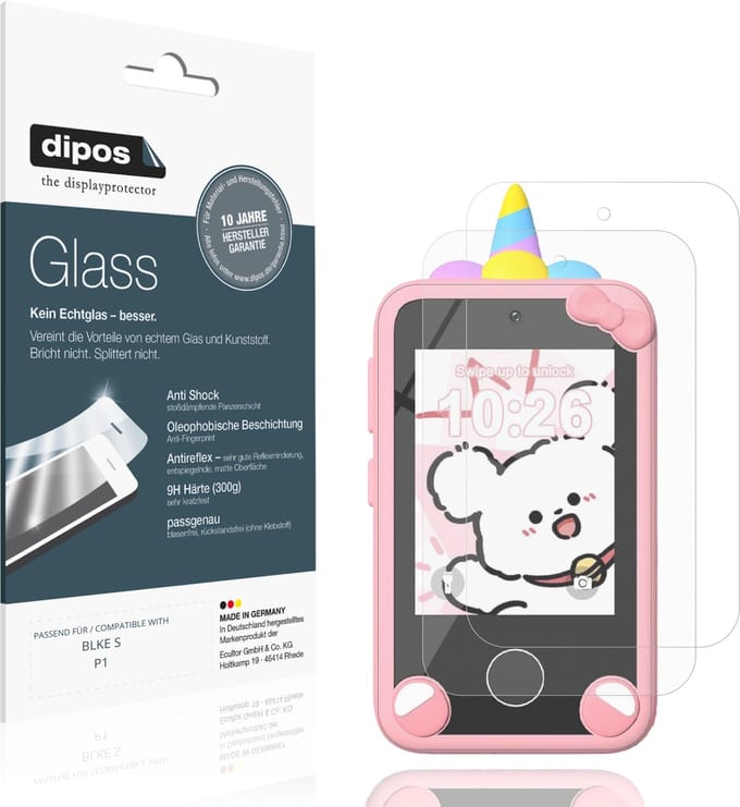 dipos – 2x Matte Pantserfolie geschikt voor BLKE S P1 | 9H Screenprotector