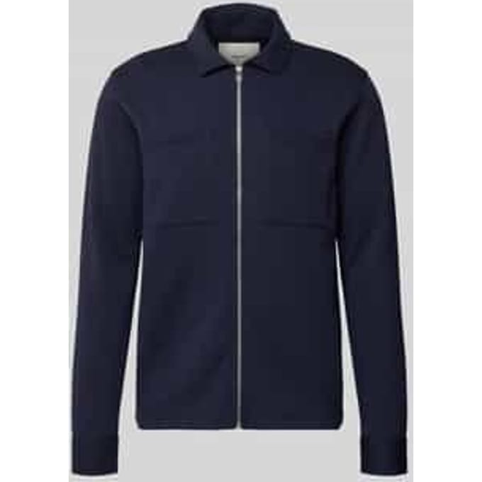 Regular fit sweatjack van katoenmix, model 'JACKIE'