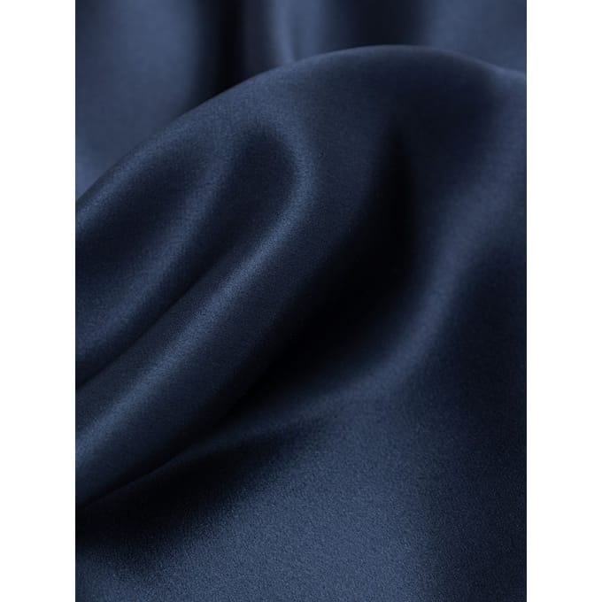 Blauwe Zijde Zakdoek