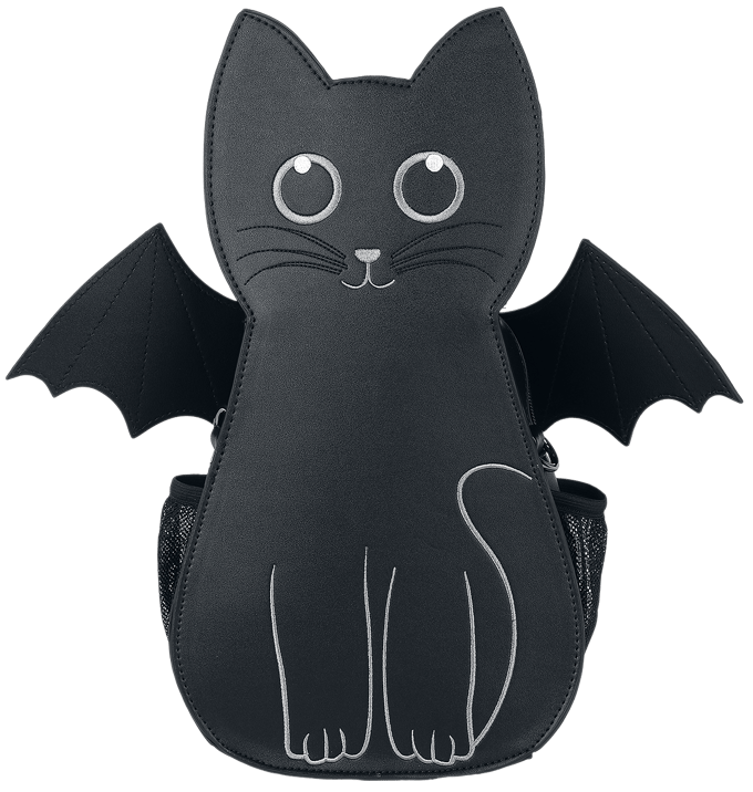 Banned - Gothic Rugtas - Wendigo - voor Vrouwen - zwart-wit