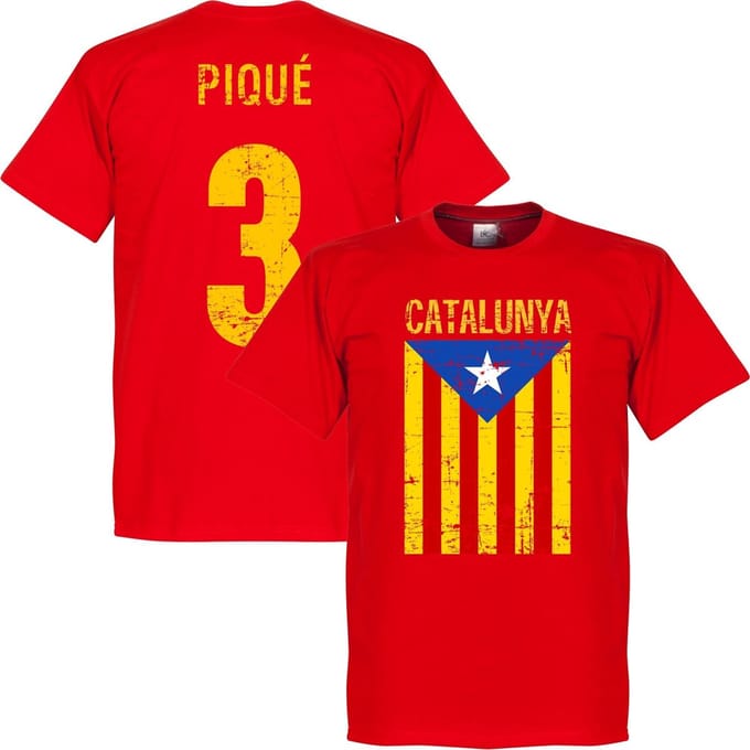 Catalonië Vintage Pique T-Shirt - M