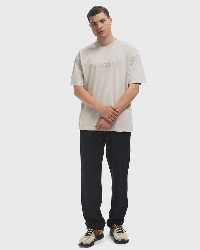 Embroidered Serif Logo T-Shirt