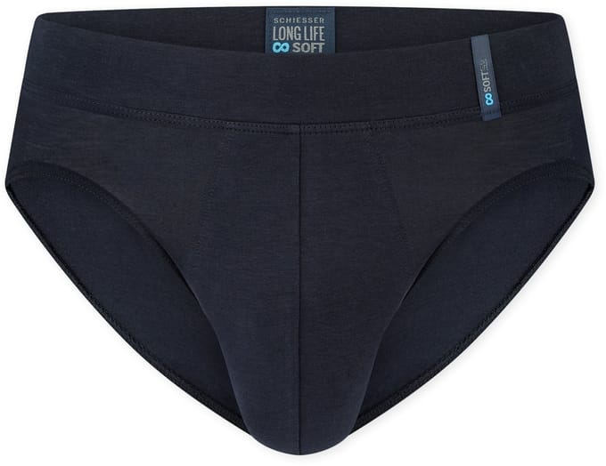 SCHIESSER Long Life Soft slip (1-pack) - heren rio slip blauwzwart